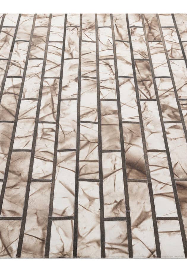 Detail image of 5' 2 x 8' 1 Cowhide - Patchwork Rug