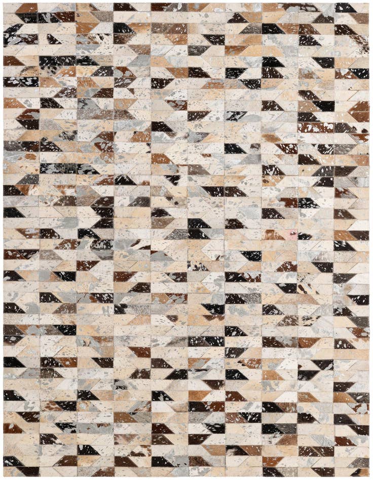 Detail image of 4' x 5' 11 Cowhide - Patchwork Rug