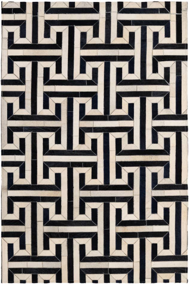 Detail image of 4' x 6' 1 Cowhide - Patchwork Rug