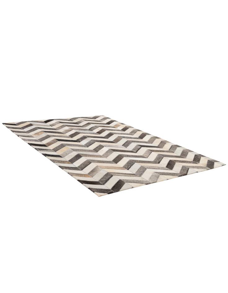 Detail image of 4' 1 x 6' 1 Cowhide - Patchwork Rug