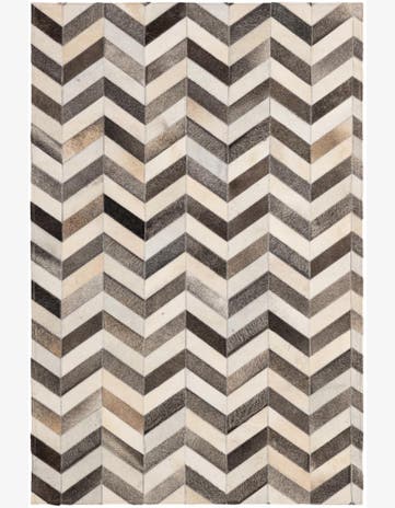 4' 1 x 6' 1 Cowhide - Patchwork Rug