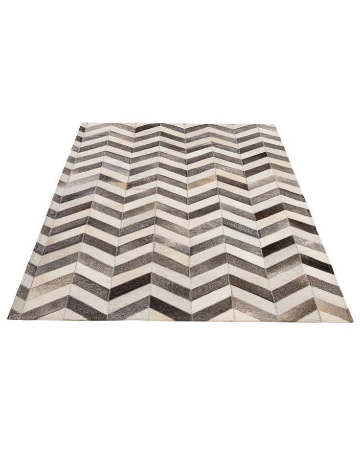 Detail image of 4' 2 x 6' 1 Cowhide - Patchwork Rug