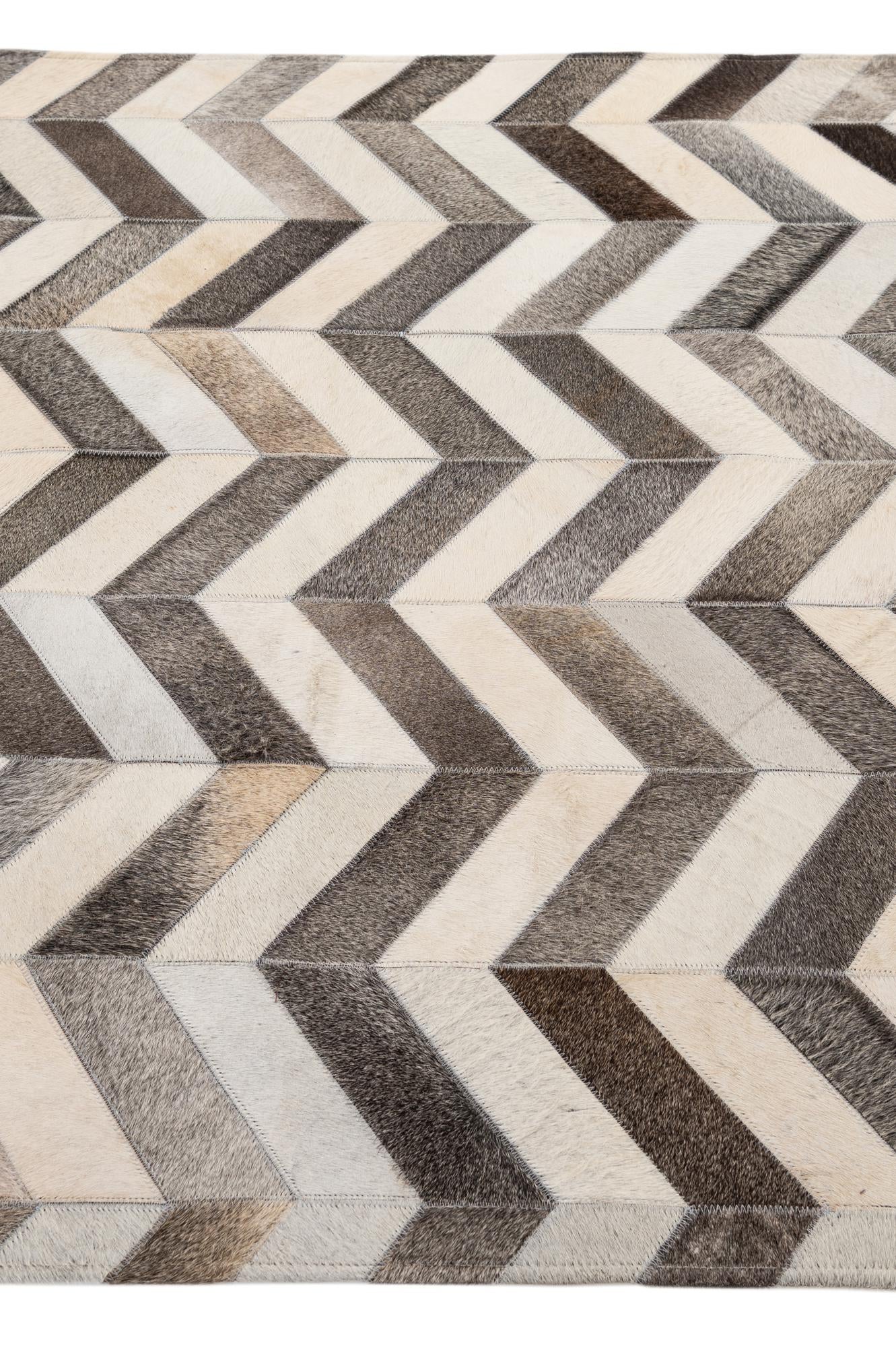 4' 2 x 6' 1 Cowhide - Patchwork Rug