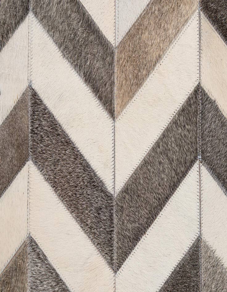 Detail image of 4' 2 x 6' 1 Cowhide - Patchwork Rug