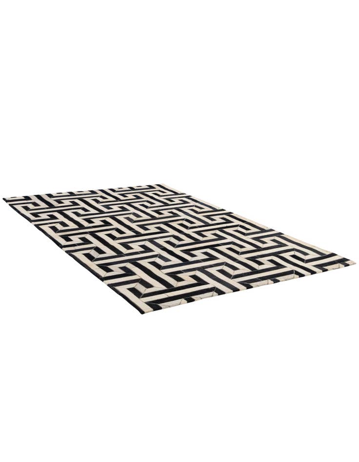 Detail image of 4' 1 x 6' 1 Cowhide - Patchwork Rug