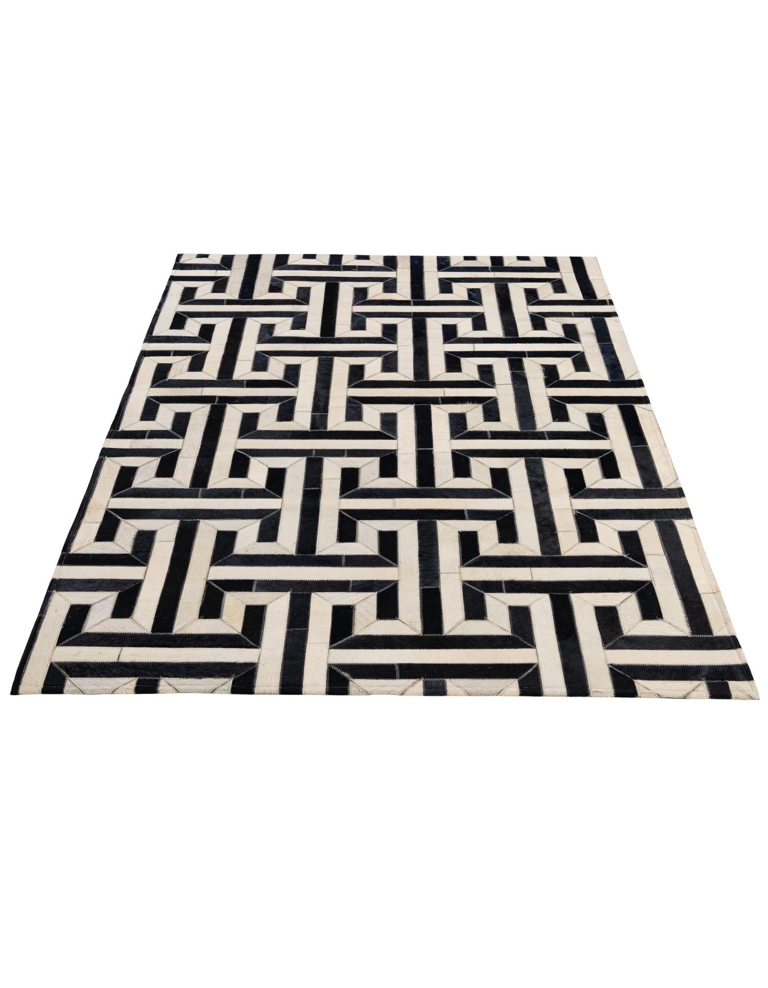 4' 1 x 6' 1 Cowhide - Patchwork Rug