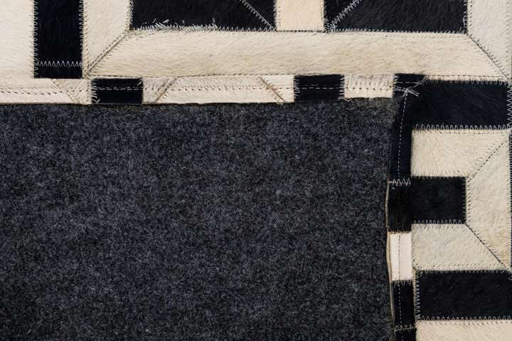 4' 1 x 6' 1 Cowhide - Patchwork Rug