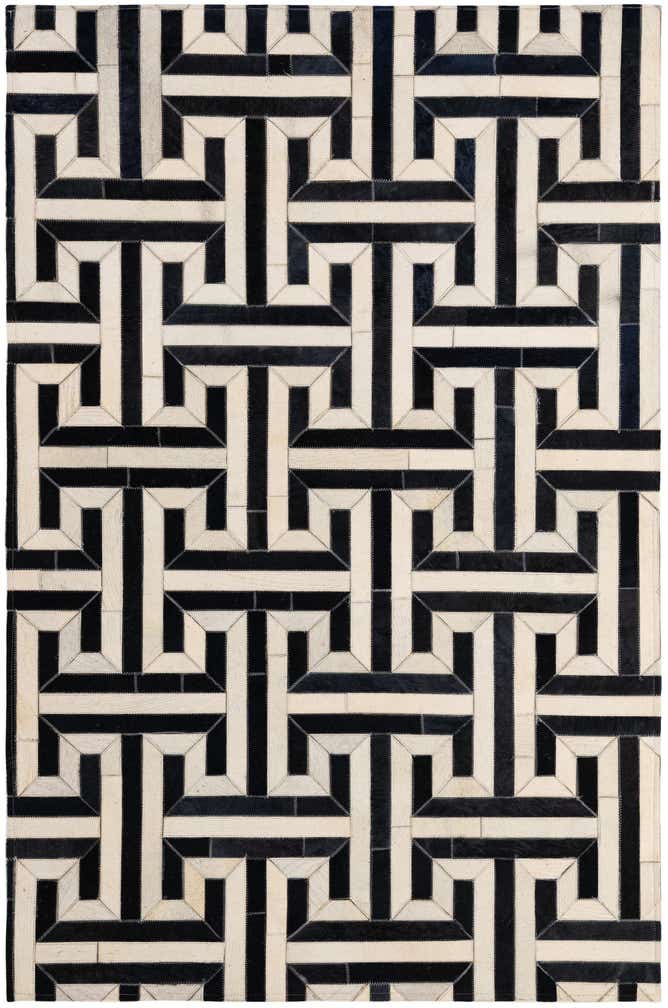 4' 1 x 6' 1 Cowhide - Patchwork Rug
