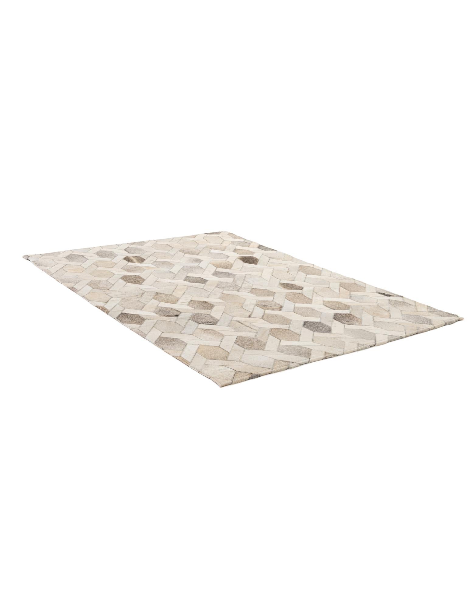 4' 1 x 5' 11 Cowhide - Patchwork Rug