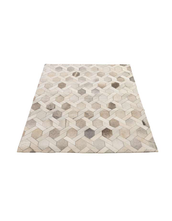 4' 1 x 5' 11 Cowhide - Patchwork Rug