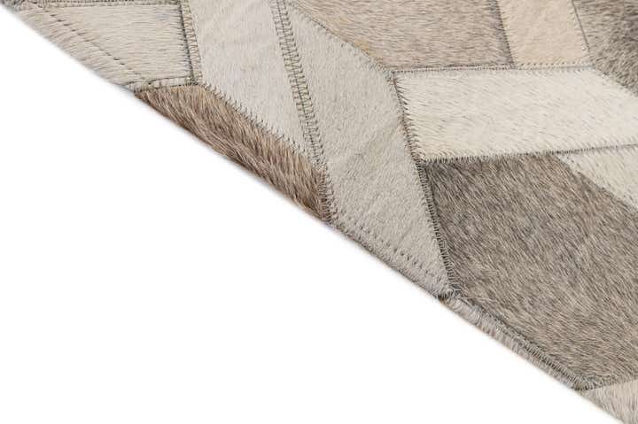 4' 1 x 5' 11 Cowhide - Patchwork Rug