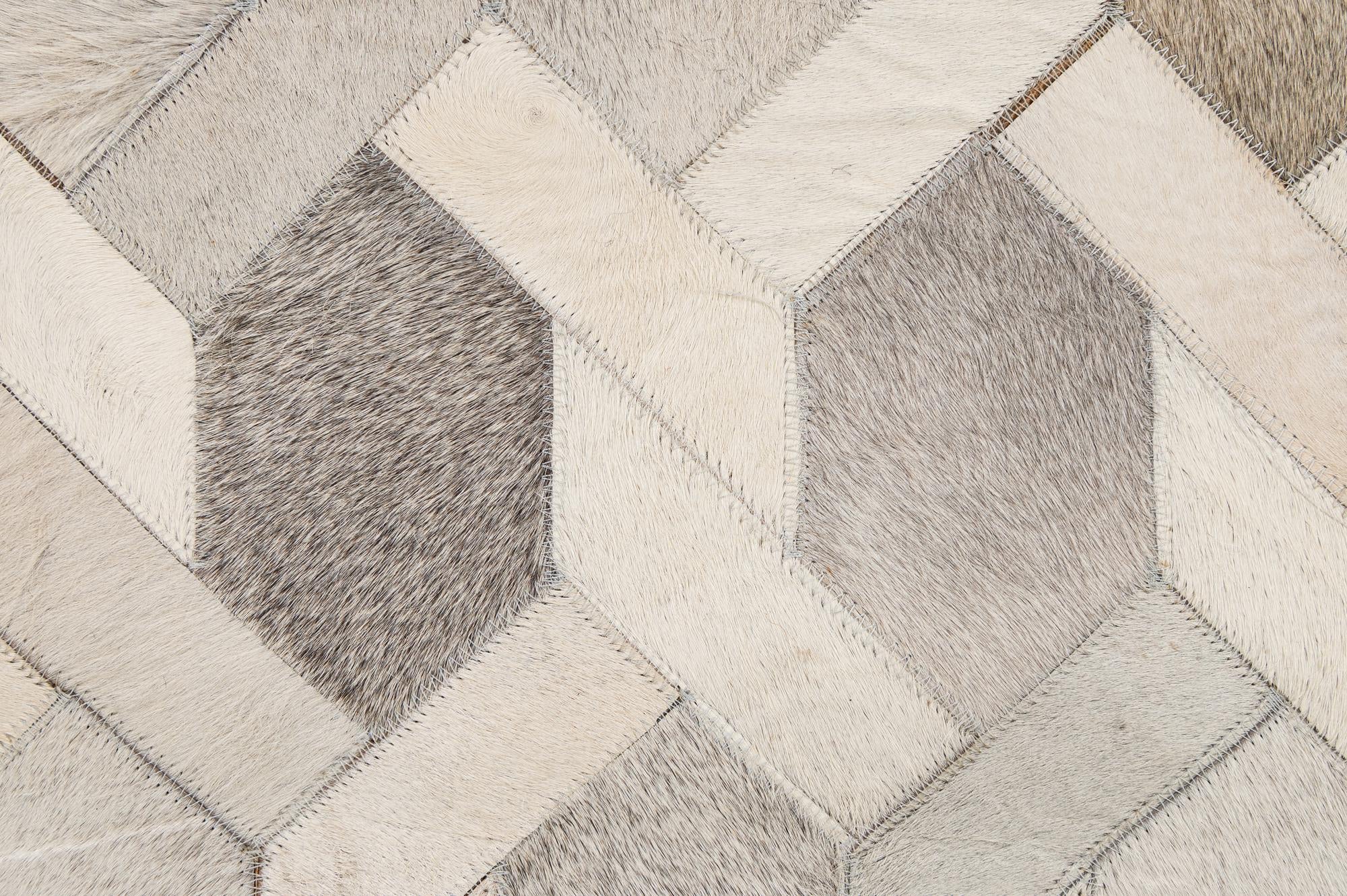 4' 1 x 5' 11 Cowhide - Patchwork Rug