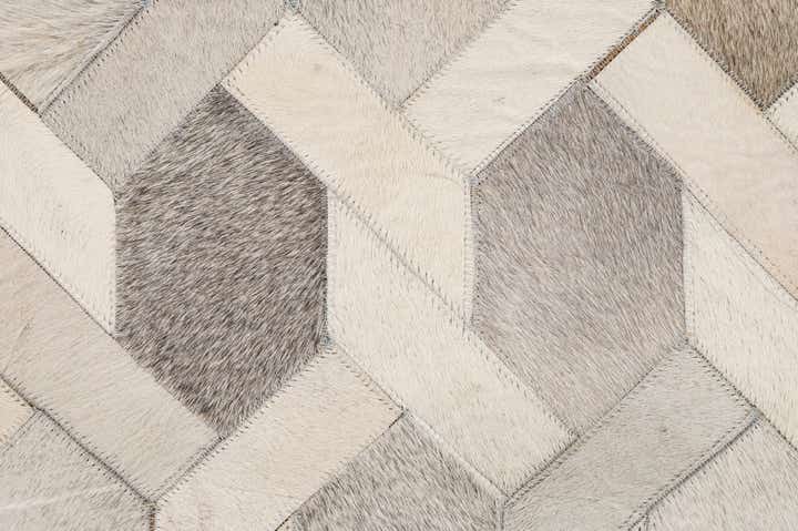 4' 1 x 5' 11 Cowhide - Patchwork Rug