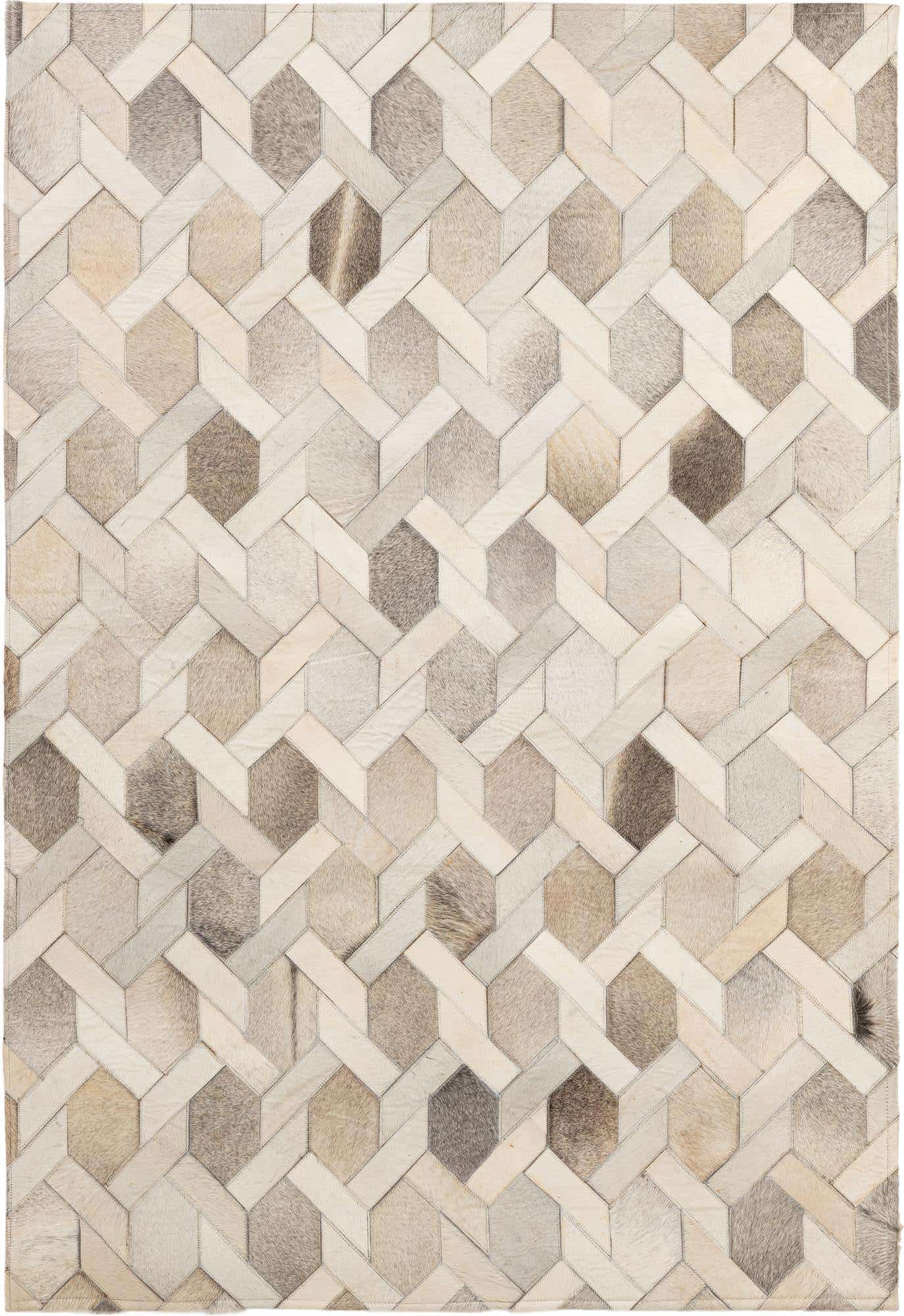 4' 1 x 5' 11 Cowhide - Patchwork Rug