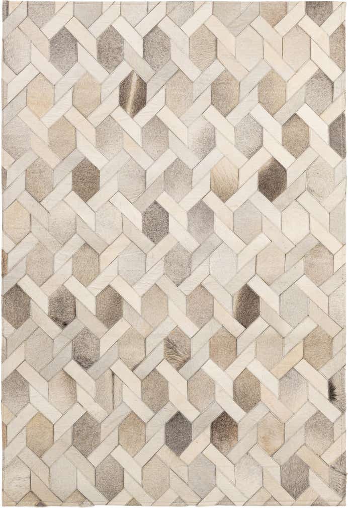 4' 1 x 5' 11 Cowhide - Patchwork Rug