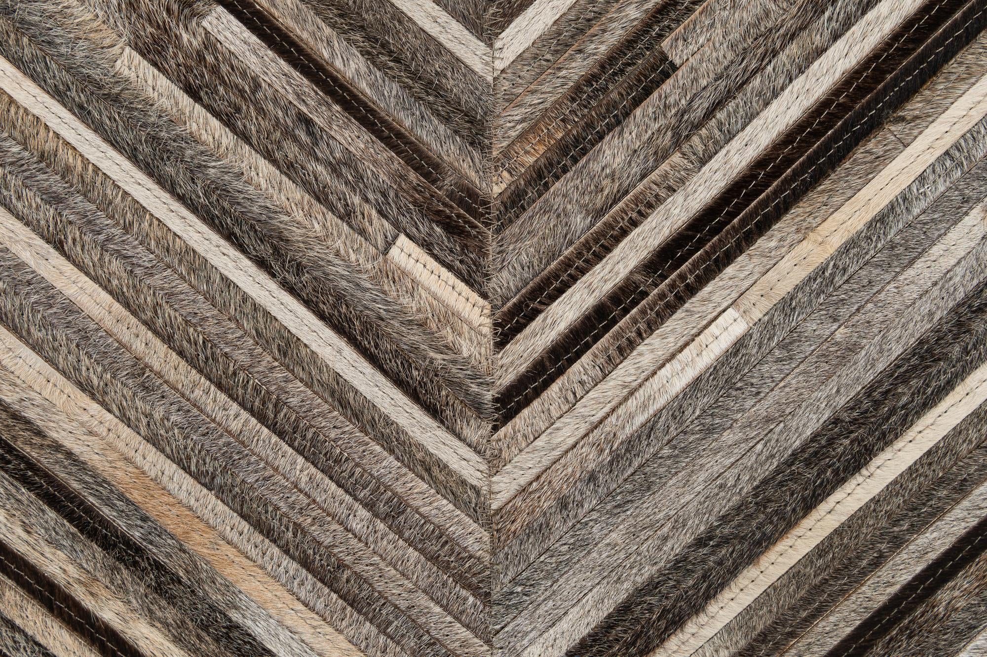 3' 11 x 6' 1 Cowhide - Patchwork Rug