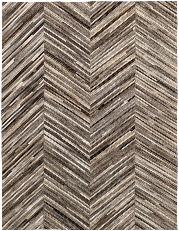 Detail image of 3' 11 x 6' 1 Cowhide - Patchwork Rug