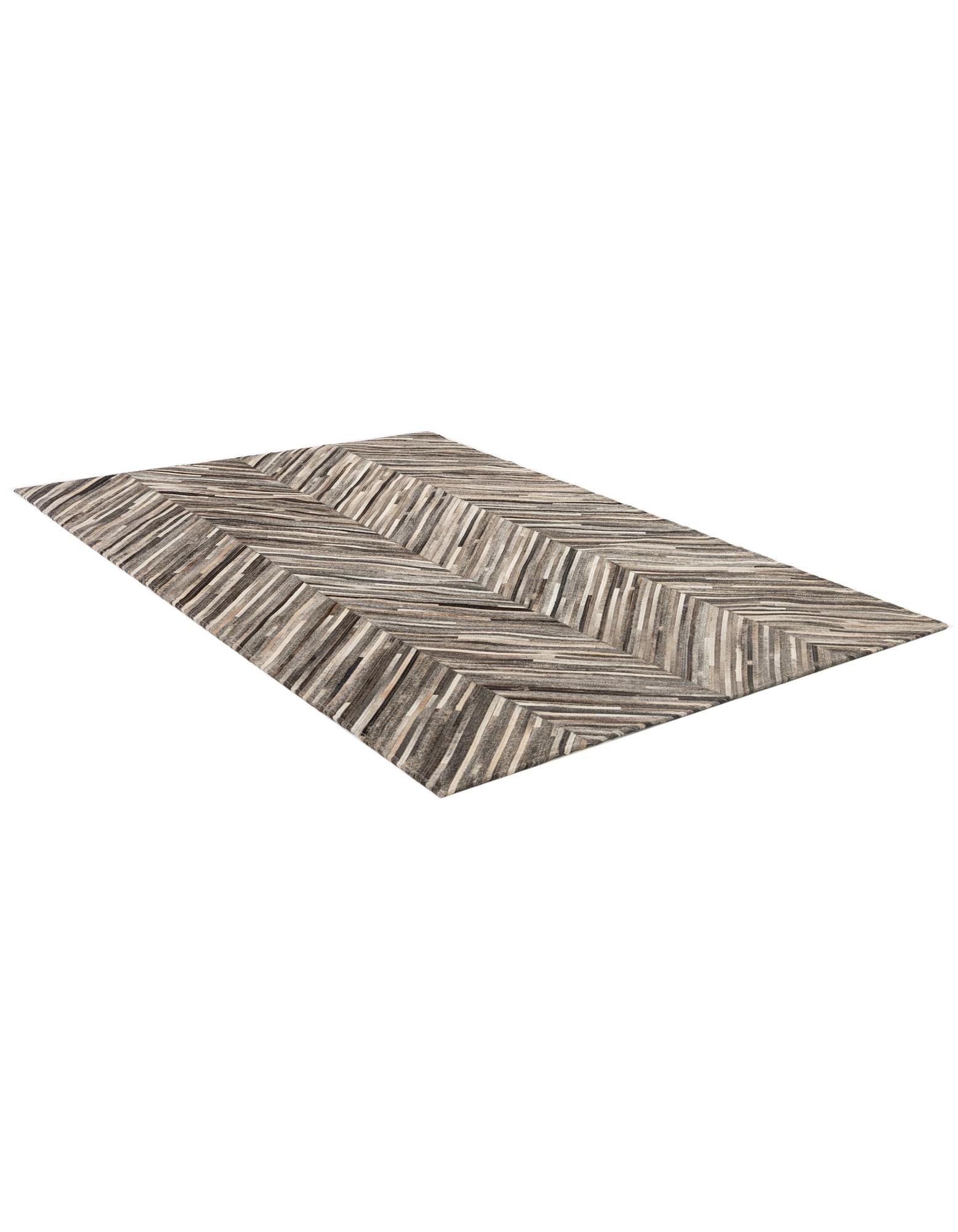 4' 1 x 6' 2 Cowhide - Patchwork Rug