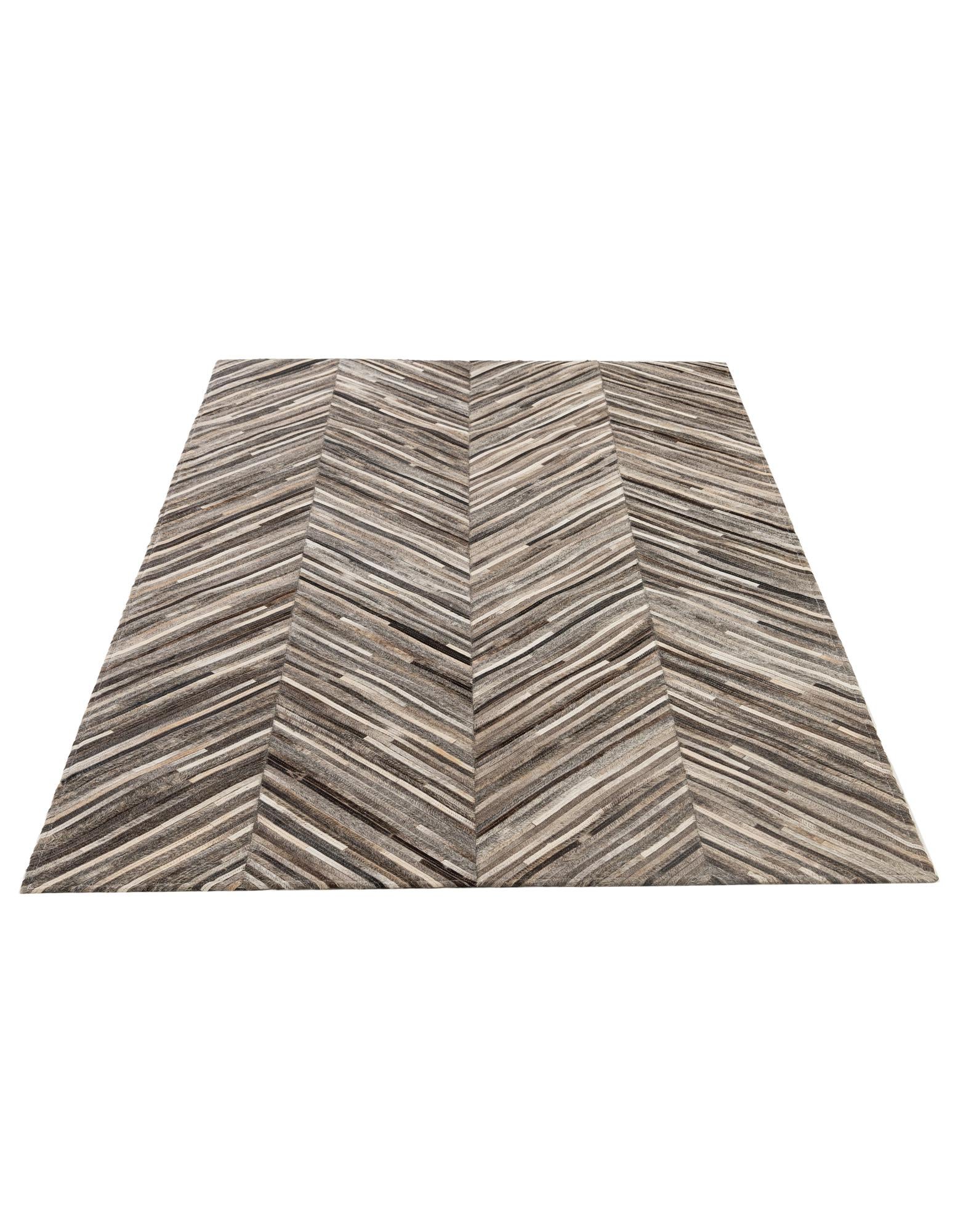 4' 1 x 6' 2 Cowhide - Patchwork Rug