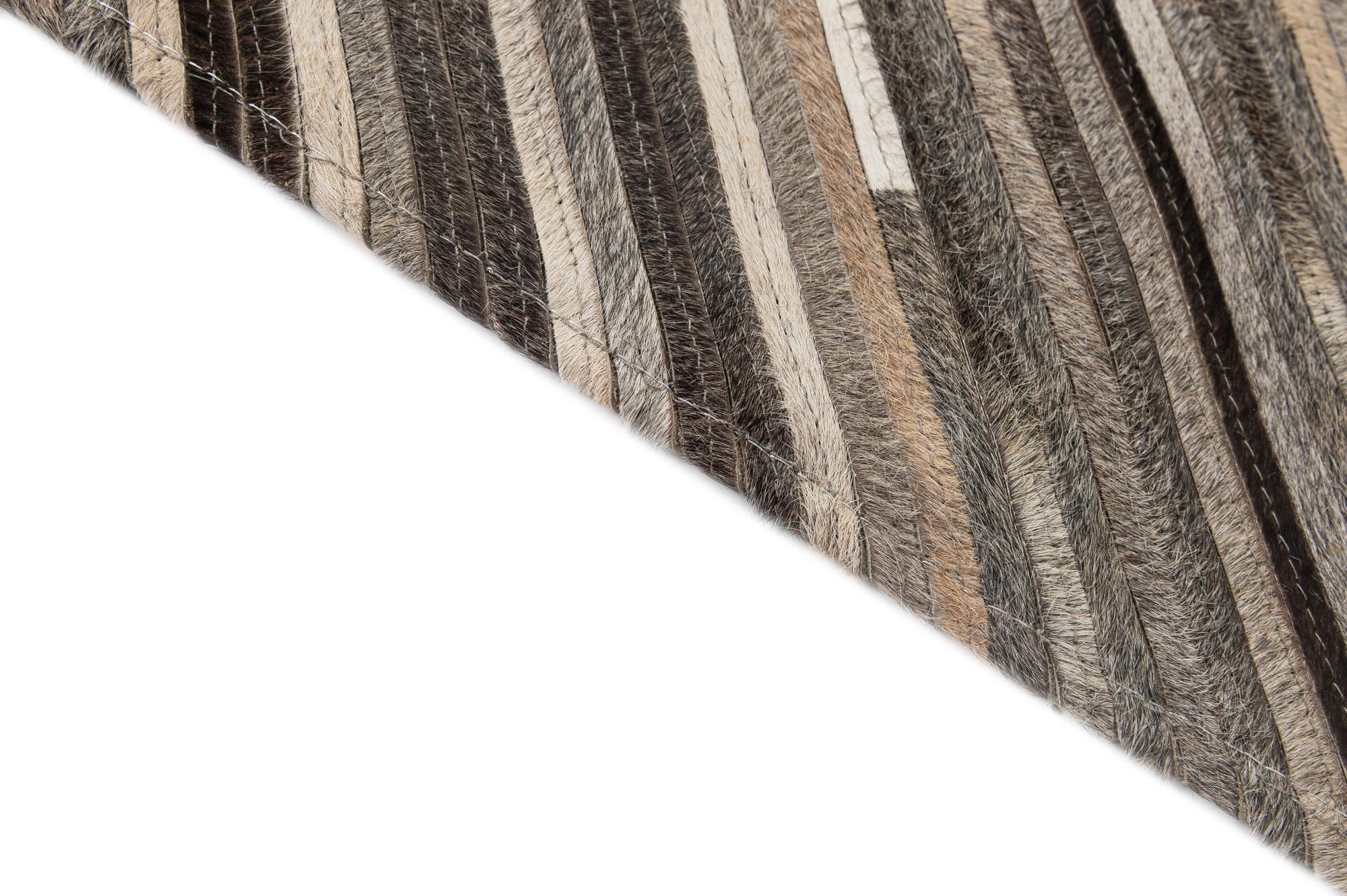4' 1 x 6' 2 Cowhide - Patchwork Rug