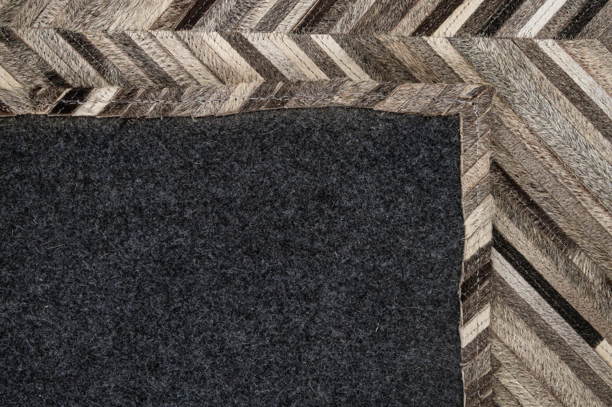4' 1 x 6' 2 Cowhide - Patchwork Rug