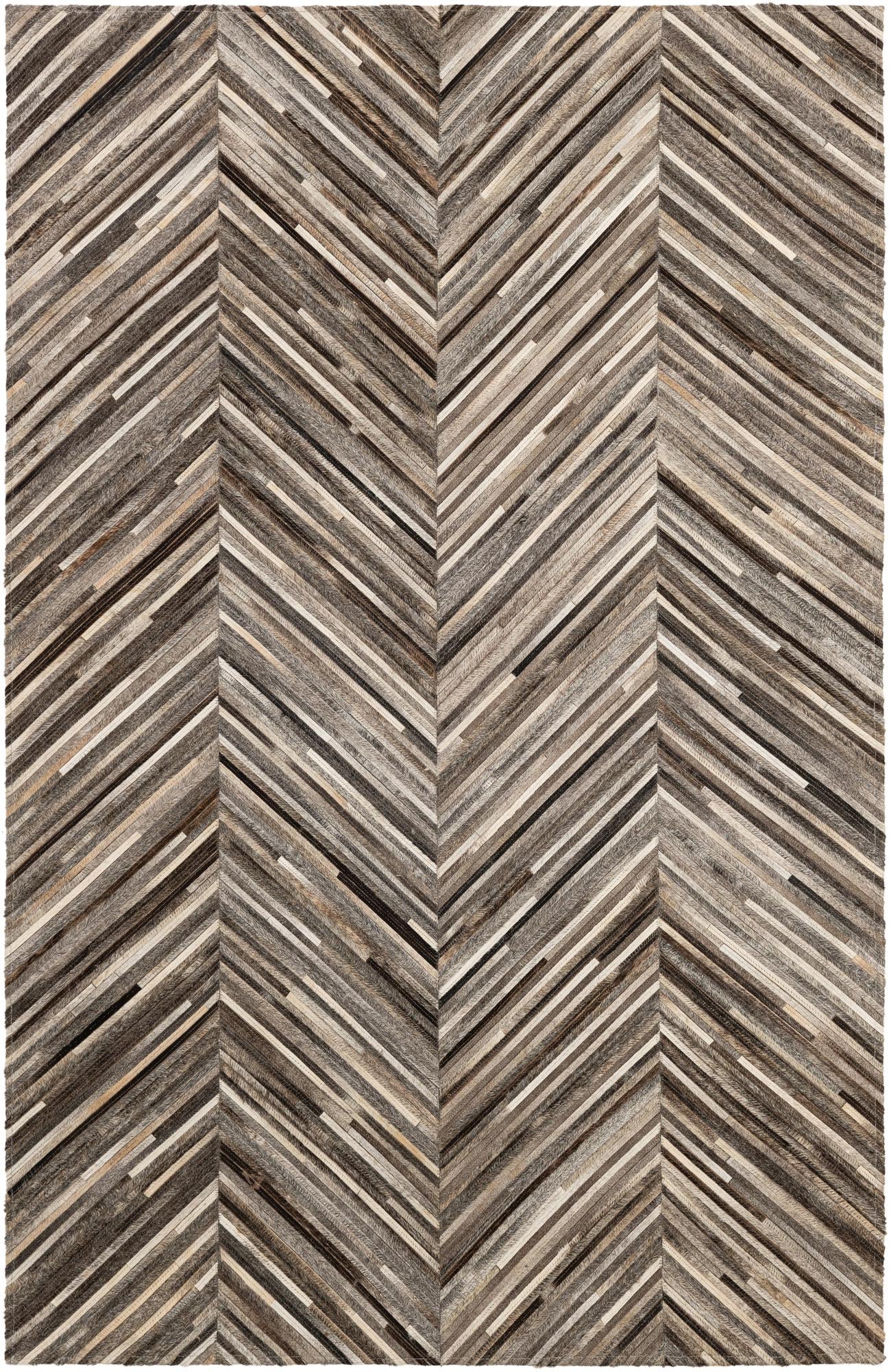 4' 1 x 6' 2 Cowhide - Patchwork Rug