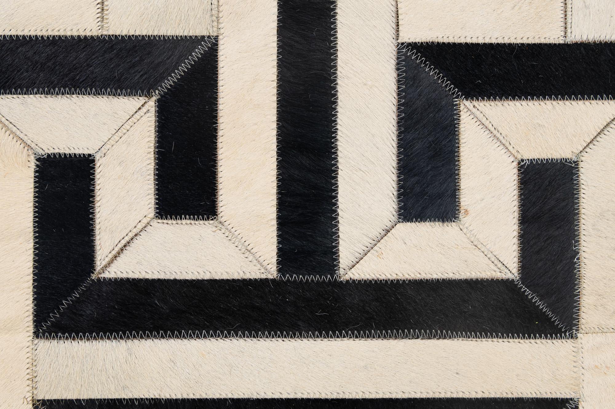 4' 2 x 6' 2 Cowhide - Patchwork Rug