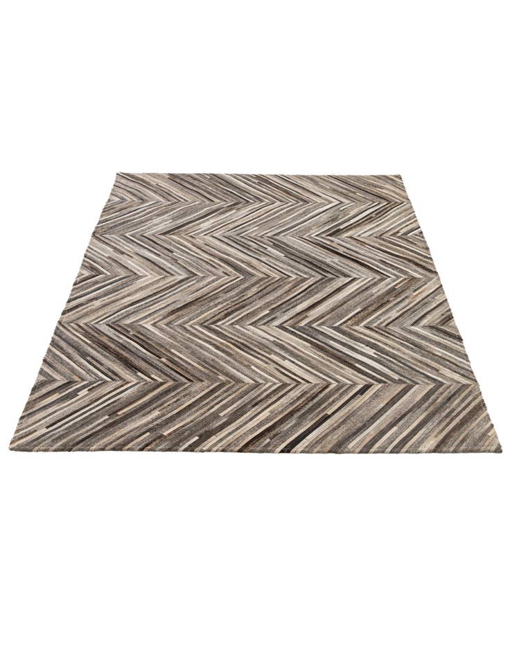 Detail image of 4' 3 x 6' Cowhide - Patchwork Rug