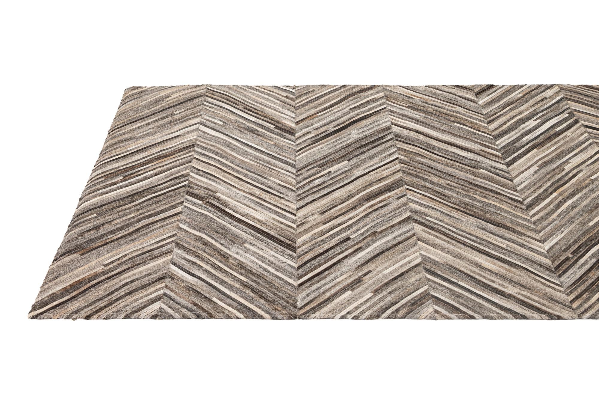 4' 3 x 6' Cowhide - Patchwork Rug