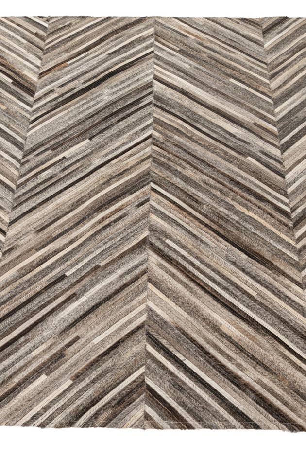 Detail image of 4' 3 x 6' Cowhide - Patchwork Rug