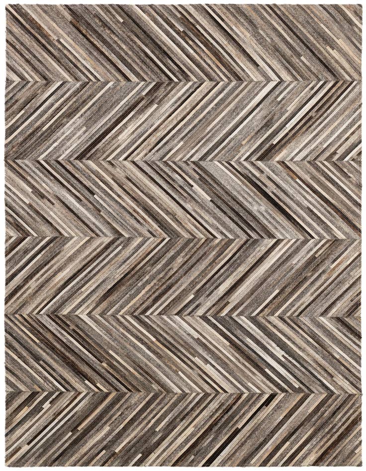 Detail image of 4' 3 x 6' Cowhide - Patchwork Rug