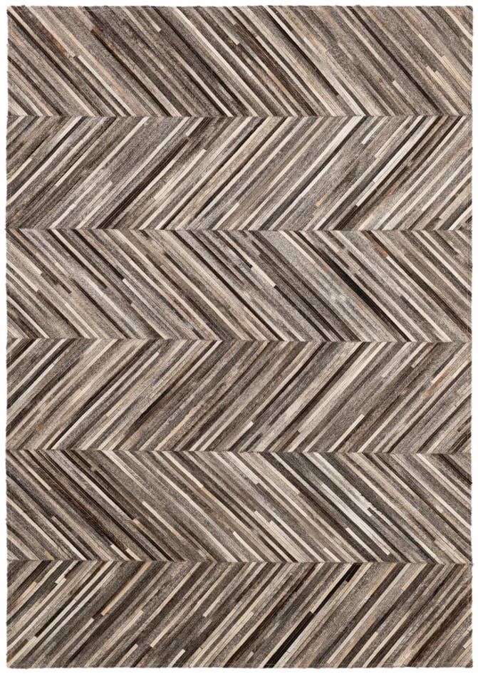 Detail image of 4' 3 x 6' Cowhide - Patchwork Rug