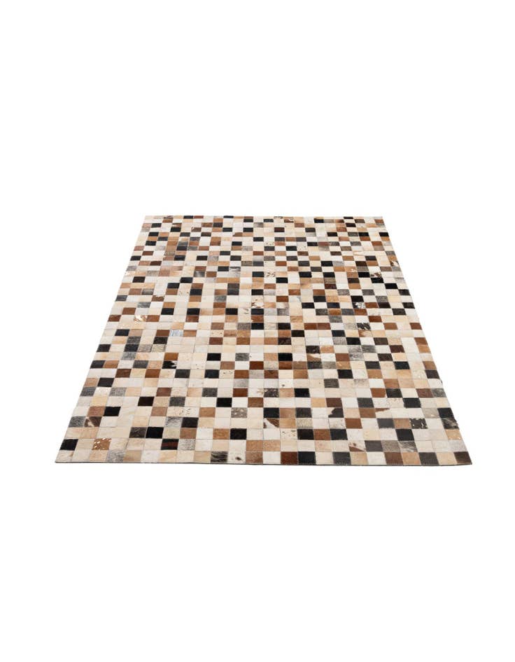 Detail image of 4' x 5' 11 Cowhide - Patchwork Rug