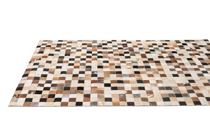 Detail image of 4' x 5' 11 Cowhide - Patchwork Rug