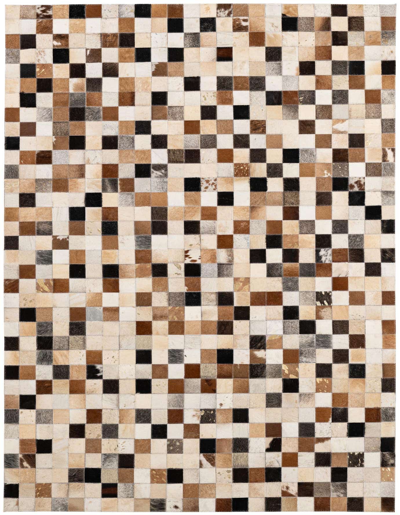 Primary image 4' x 5' 11 Cowhide - Patchwork Rug