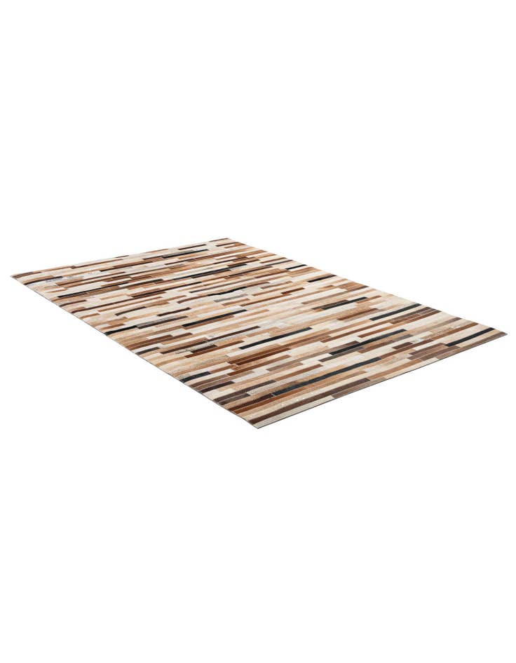 Detail image of 4' 1 x 6' Cowhide - Patchwork Rug