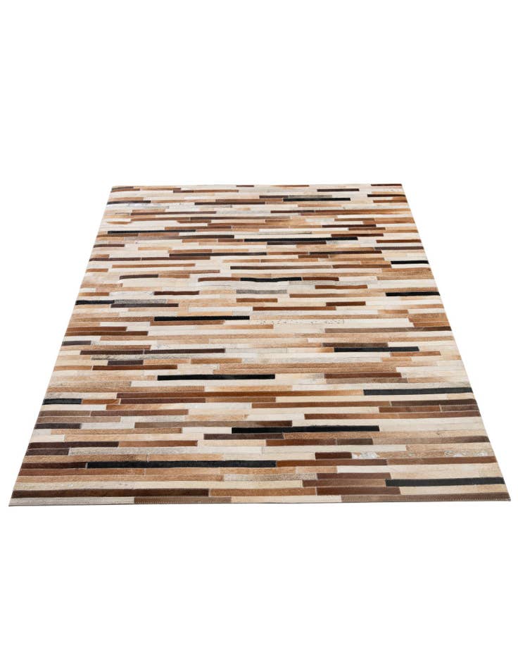 Detail image of 4' 1 x 6' Cowhide - Patchwork Rug