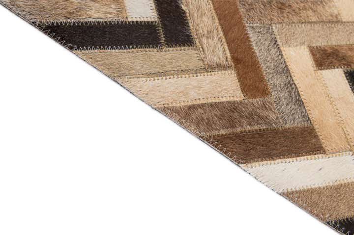 4' 1 x 6' 1 Cowhide - Patchwork Rug
