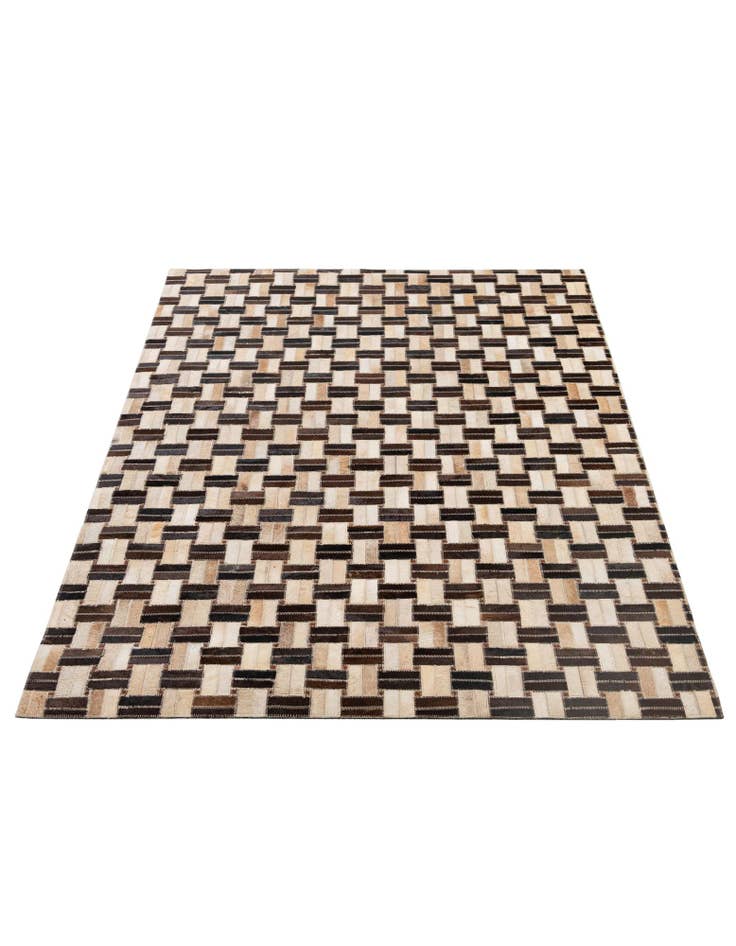 Detail image of 3' 11 x 5' 11 Cowhide - Patchwork Rug
