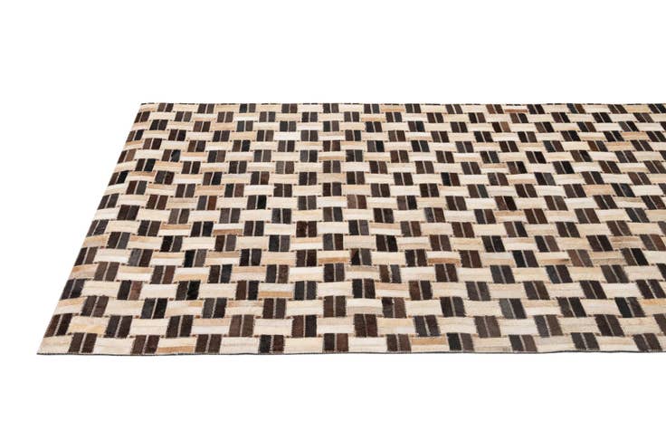 Detail image of 3' 11 x 5' 11 Cowhide - Patchwork Rug