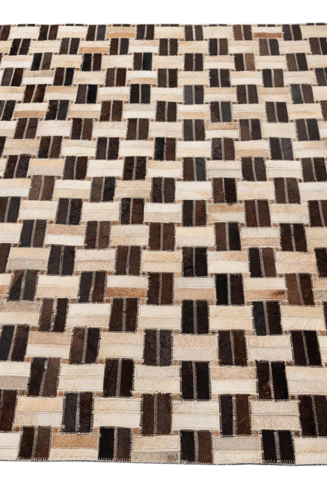 3' 11 x 5' 11 Cowhide - Patchwork Rug