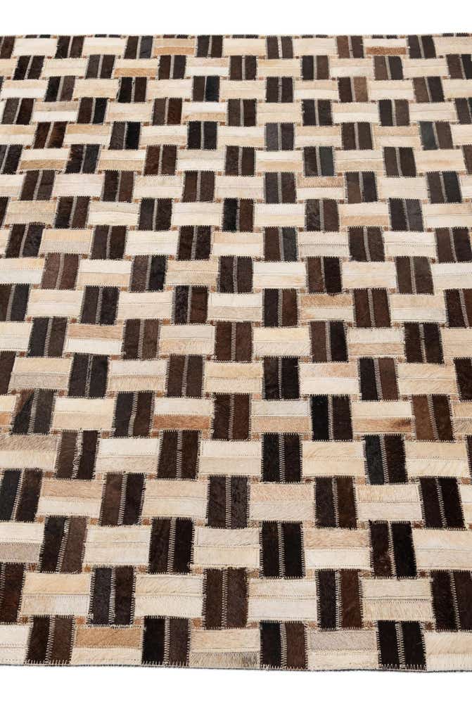 3' 11 x 5' 11 Cowhide - Patchwork Rug
