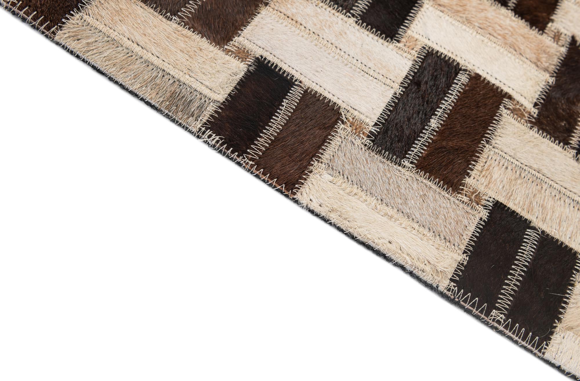 3' 11 x 5' 11 Cowhide - Patchwork Rug