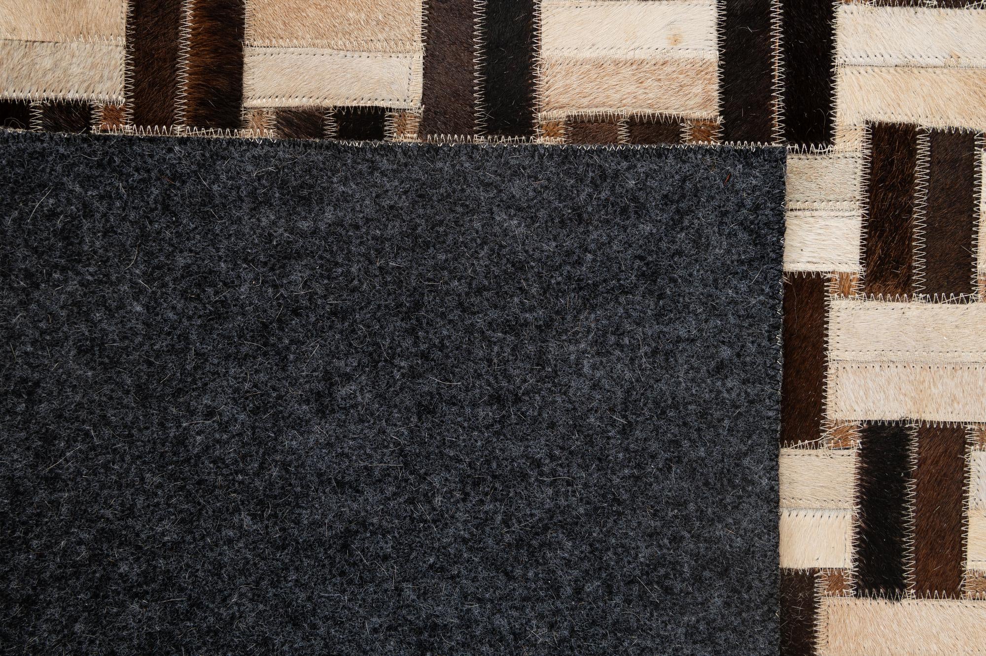 3' 11 x 5' 11 Cowhide - Patchwork Rug