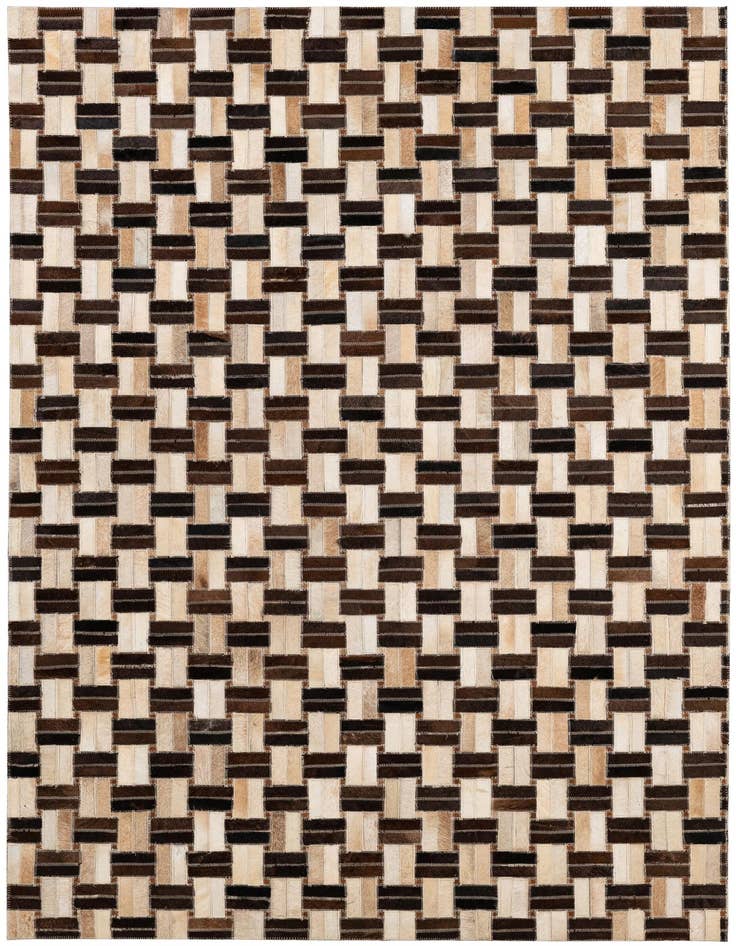 Detail image of 3' 11 x 5' 11 Cowhide - Patchwork Rug