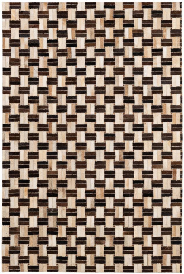 Detail image of 3' 11 x 5' 11 Cowhide - Patchwork Rug