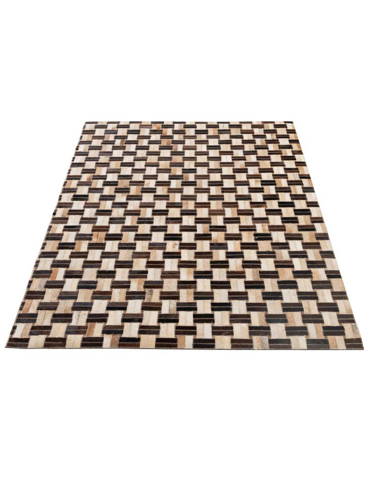 Detail image of 3' 11 x 5' 11 Cowhide - Patchwork Rug