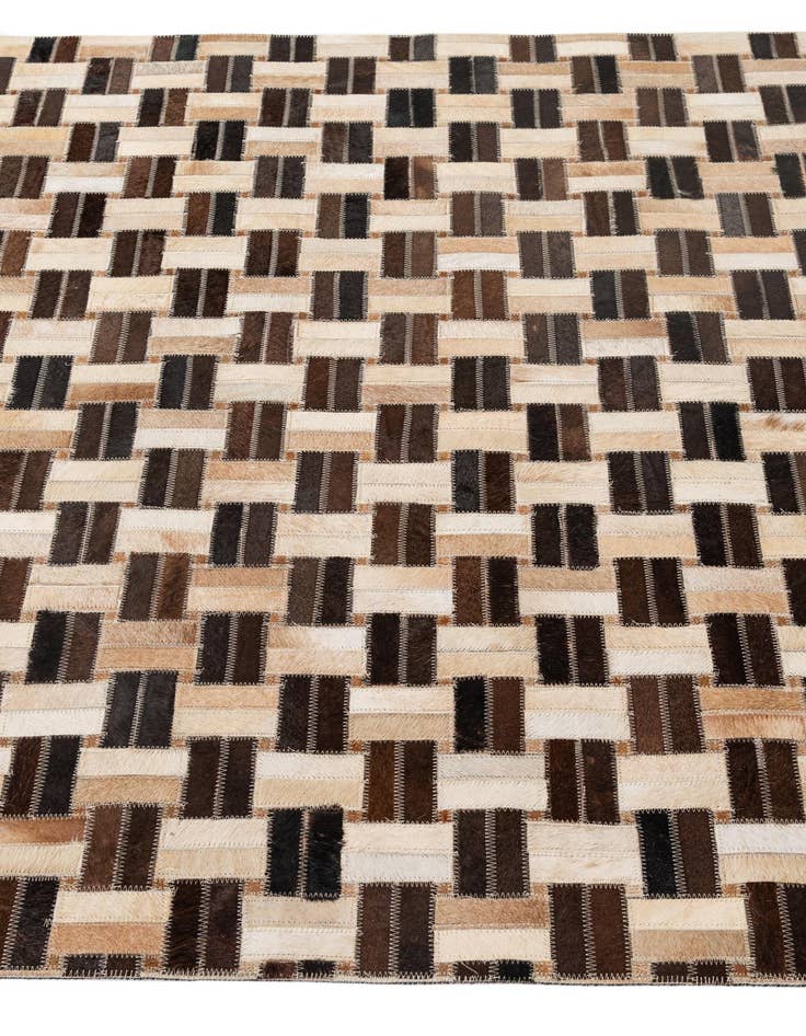 Detail image of 3' 11 x 5' 11 Cowhide - Patchwork Rug