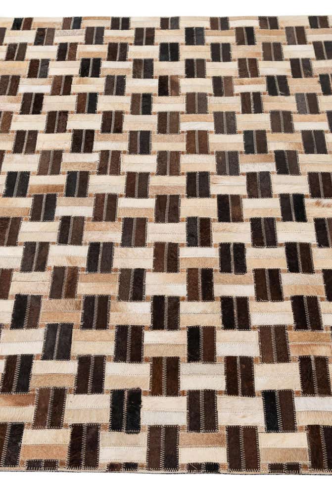 3' 11 x 5' 11 Cowhide - Patchwork Rug