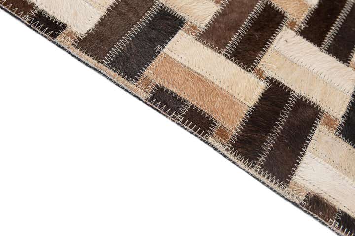 3' 11 x 5' 11 Cowhide - Patchwork Rug